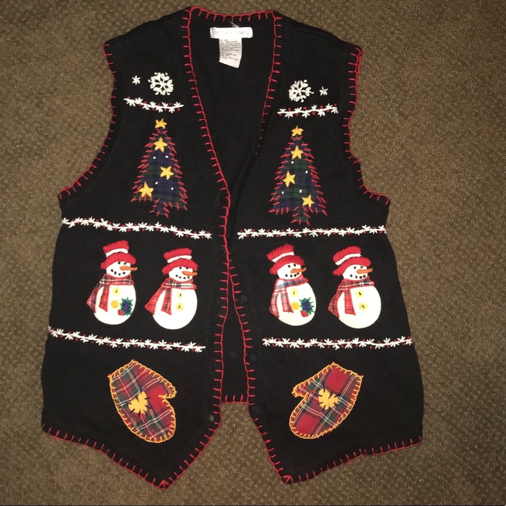 Christmas sweater vest women’s large
